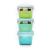 Set 3 recipiente din sticla 160 ml cu husa silicon, Melii Blue Mint Lime