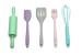 Set mini ustensile baking pentru copii, 5 piese colorate Melii