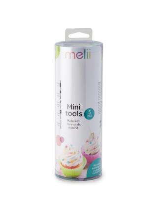 Set mini ustensile baking pentru copii, 5 piese colorate Melii