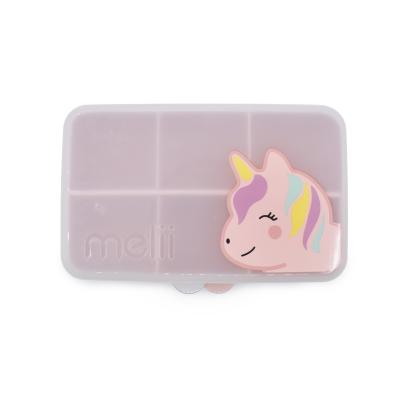 Cutie pentru gustări copii cu 6 compartimente Melii, model unicorn