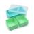 Cutie de pranz bento din silicon cu compartimente detasabile Melii, Mint Blue