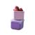 Set 2 recipiente din silicon pentru gustari Melii, 237 ml, roz si mov
