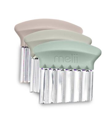 Set 3 cutite pentru gustari copii Melii, 3 forme, roz alb bej