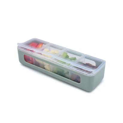 Cutie pentru gustări copii cu 4 compartimente separate, Melii