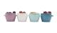 Set 4 recipiente din silicon pentru bebelusi Melii Snap&Go, 118 ml