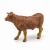 Figurină vacă Limousine Papo, animal de fermă pictat manual