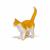 Figurină Pisică Domestică Papo, pictată manual, multicolor, 5 cm