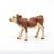 Figurina vitel Simmental Papo, multicolor, pictata manual, 8 cm