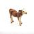 Figurina vitel Simmental Papo, multicolor, pictata manual, 8 cm