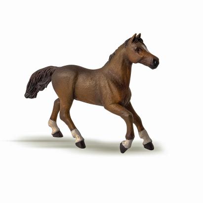 Figurină Papo iapă Anglo-Arabă realistă, pictată manual, 16 cm