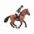 Figurină Papo cal de competiție cu jocheu, multicolor, 3+ ani