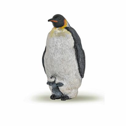Figurina Papo Pinguin Imperial realistă, pictată manual, 7,6 cm
