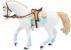 Figurină cal de echitație Papo albastru, pictată manual, 14,5 cm