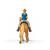 Figurina Papo Cowgirl pe Cal, set realist pictat manual, 3+ ani