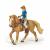Figurina Papo Cowgirl pe Cal, set realist pictat manual, 3+ ani