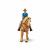 Figurina Papo Cowgirl pe Cal, set realist pictat manual, 3+ ani