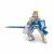 Figurina Papo Rege cu blazon dragon albastru, cavaler medieval