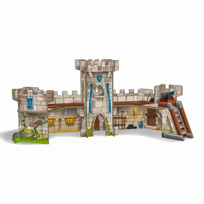 Castel medieval mini Papo, decor de joacă pentru copii 3+ ani