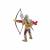 Figurina Papo Arcaș medieval, pictată manual, 9 x 5 x 9 cm