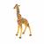 Figurina Papo pui de girafa, pictata manual, multicolor, 14 cm