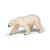 Figurina urs polar Papo, animal salbatic realist, pictata manual