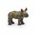 Figurină Papo Pui de Rinocer realistă, pictată manual, 6,9 cm