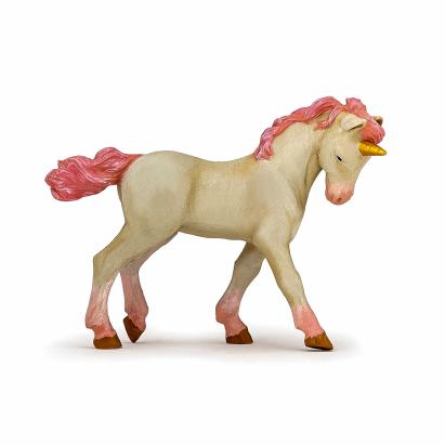 Figurina unicorn tanar Papo, pictata manual, pentru copii 3+ ani