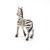 Figurina Papo Pui de Zebra, pictata manual, 8 x 2,8 x 9 cm
