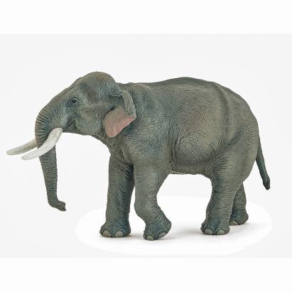 Figurina Papo Elefant Asiatic pictata manual, realista, 14,44 cm