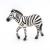 Figurina zebra Papo pictata manual, animal salbatic realist pentru copii