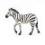 Figurina zebra Papo pictata manual, animal salbatic realist pentru copii