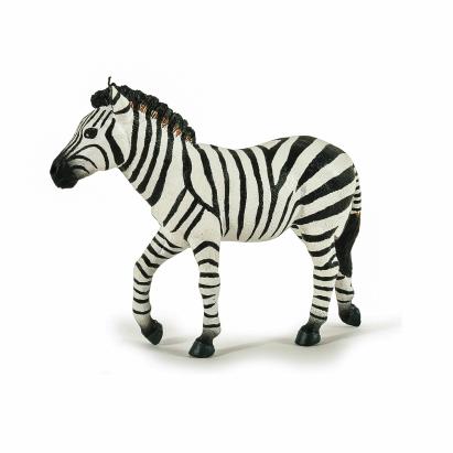 Figurina zebra Papo pictata manual, animal salbatic realist pentru copii