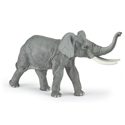 Figurina elefant Papo pictata manual, jucarie educativa pentru copii