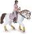 Set figurine Papo Poney Club cu boxă din carton și 4 figurine ecvestre