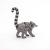 Figurina lemur cu pui Papo, pictata manual, pentru copii 3+ ani