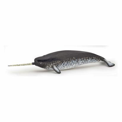 Figurină narval Papo realistă, pictată manual, pentru copii 3+ ani