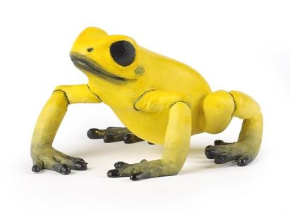 Figurină Papo broască otrăvitoare galbenă, pictată manual