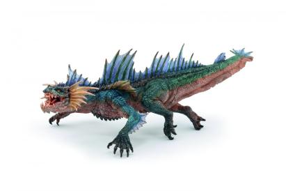 Figurină Dragon de Apă Papo, pictată manual, multicolor, 23,5 cm