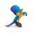 Figurină Papo Papagal Ara Albastru, pictată manual, 9,5 cm