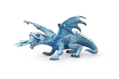 Figurină Papo Dragon de Gheață, pictată manual, 17,5 cm
