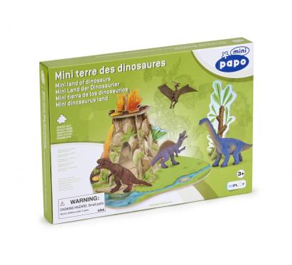 Mini display Papo Tinutul Dinozaurilor pentru figurine, 33 x 24 cm