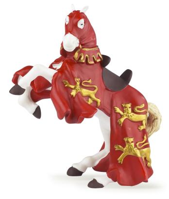 Figurina Papo Calul Regelui Richard, cal medieval pictat manual