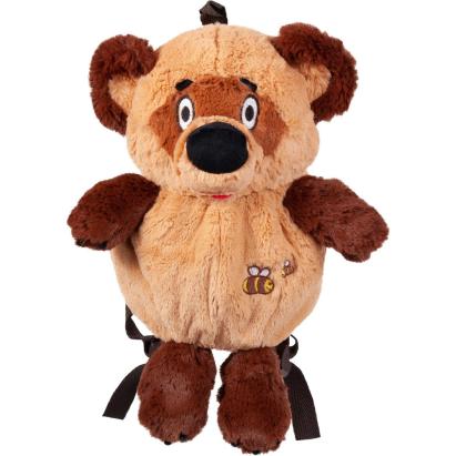 Rucsac de plus ursuleț Winny 40 cm pentru grădiniță și plimbări