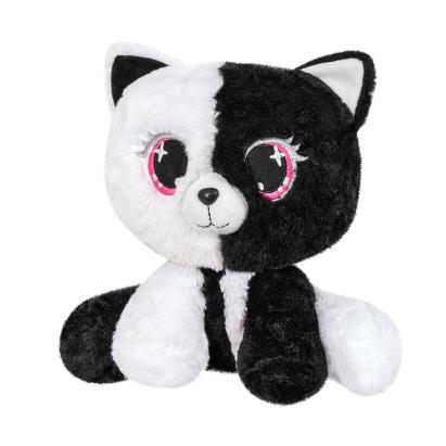 PLUS PISICA NEGRU CU ALB 25CM