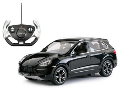 Mașină cu telecomandă Porsche Cayenne Turbo neagră, scara 1:14