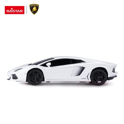 Masina cu telecomanda Lamborghini Aventador alba, scara 1:24, Rastar