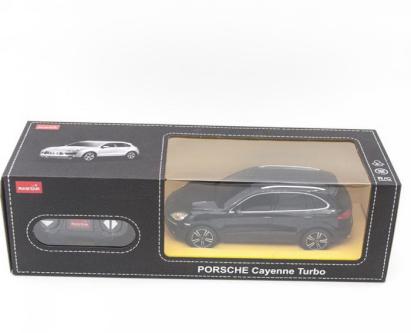 Masina cu telecomanda Porsche Cayenne Turbo neagra, scara 1:24
