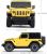 Masina cu telecomanda Jeep Wrangler Rubicon galben, scara 1:24