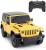 Masina cu telecomanda Jeep Wrangler Rubicon galben, scara 1:24