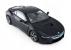 Mașinuță metalică BMW i8 negru, scara 1:24, model Rastar